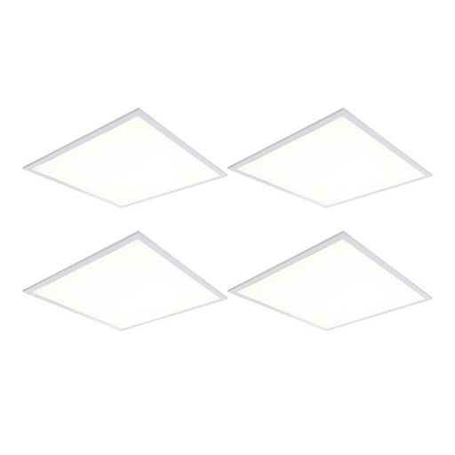 4lite LED Backlit Panels Cool White Square Steel White 600mm x 600mm 4 Pack - Image 1