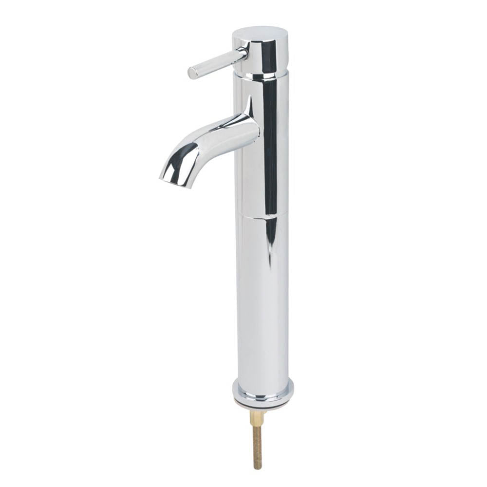 Swirl Bathroom Basin Tap Mono Mixer Tall Chrome Single Lever Modern Faucet - Image 1