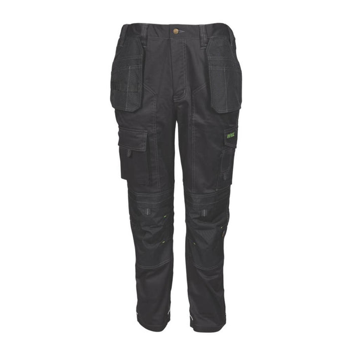 Apache Work Trousers Mens Regular Fit Black Breathable Multi Pocket 28"W 31"L - Image 6