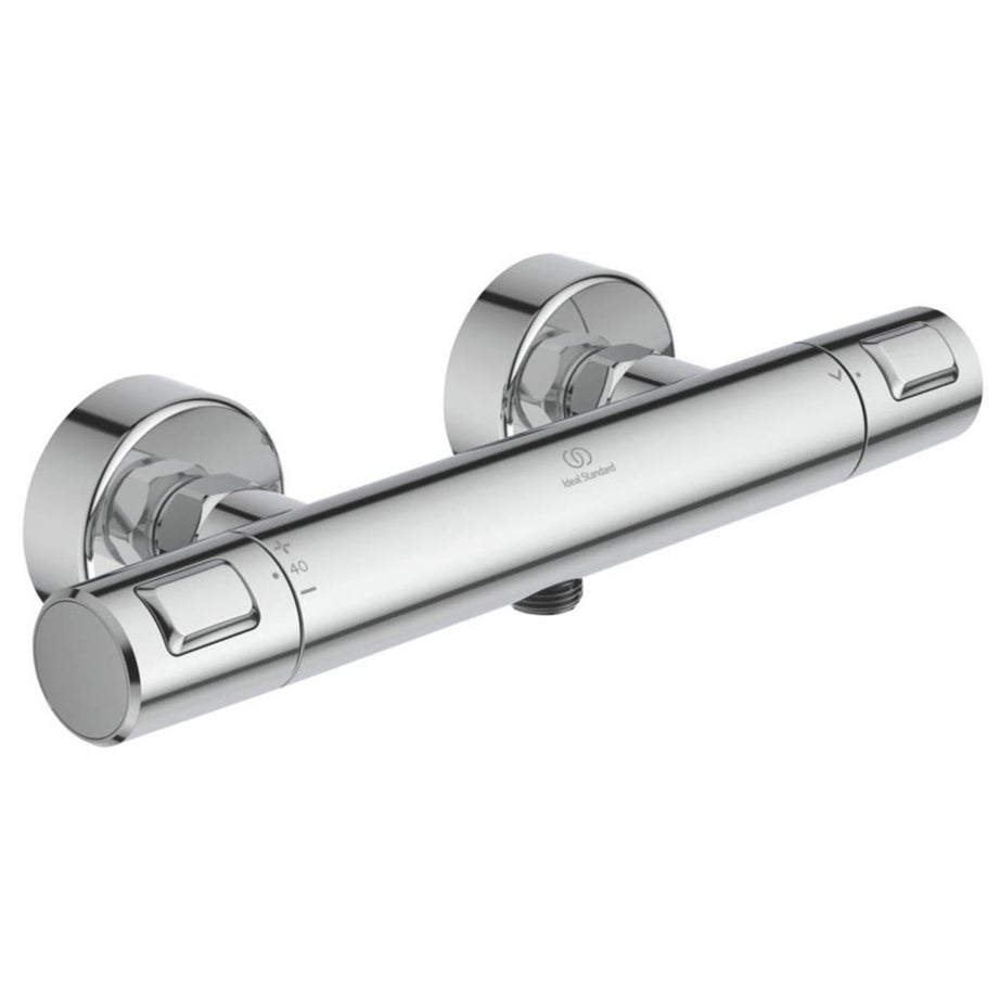 Ideal Standard Exposed Bar Shower Mixer Valve Thermostatic Wall Chrome Durable - Image 2