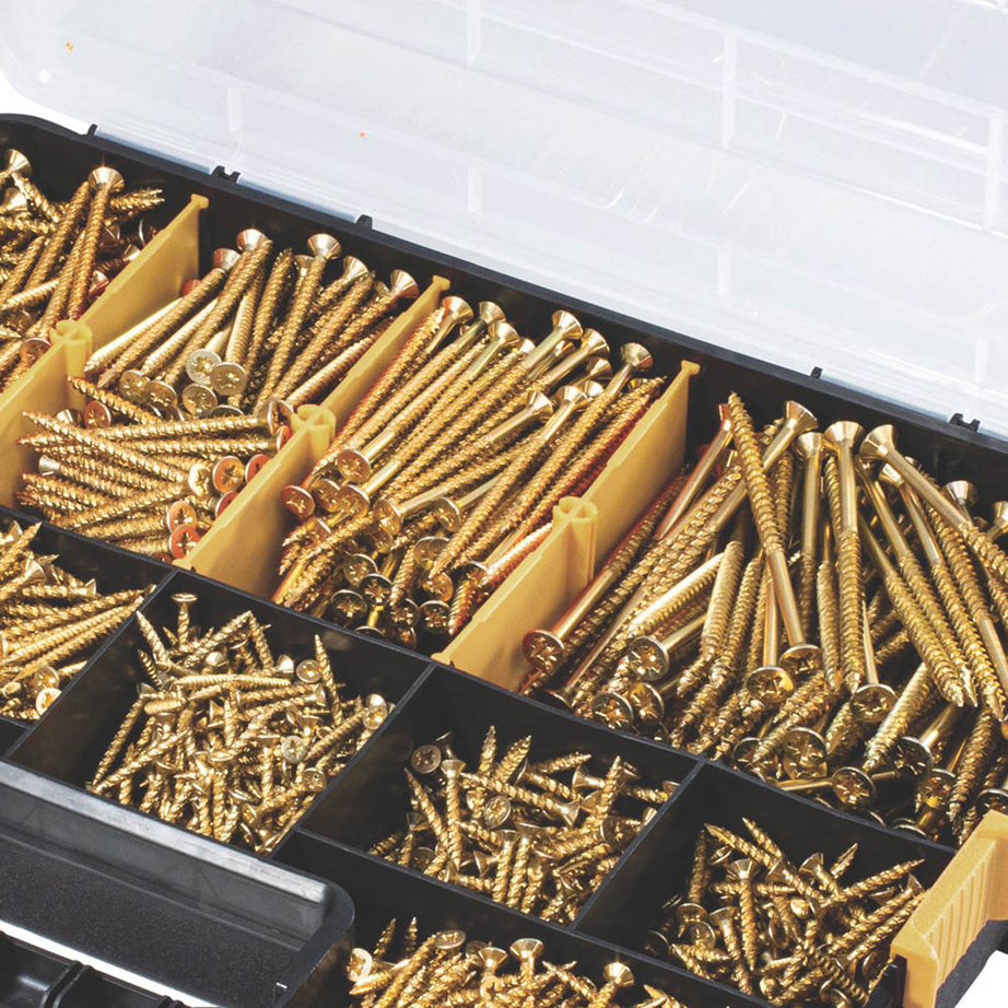 Turbo Screws PZ Double-Countersunk Multipurpose Indoor Trade Case 1400 Pcs - Image 6