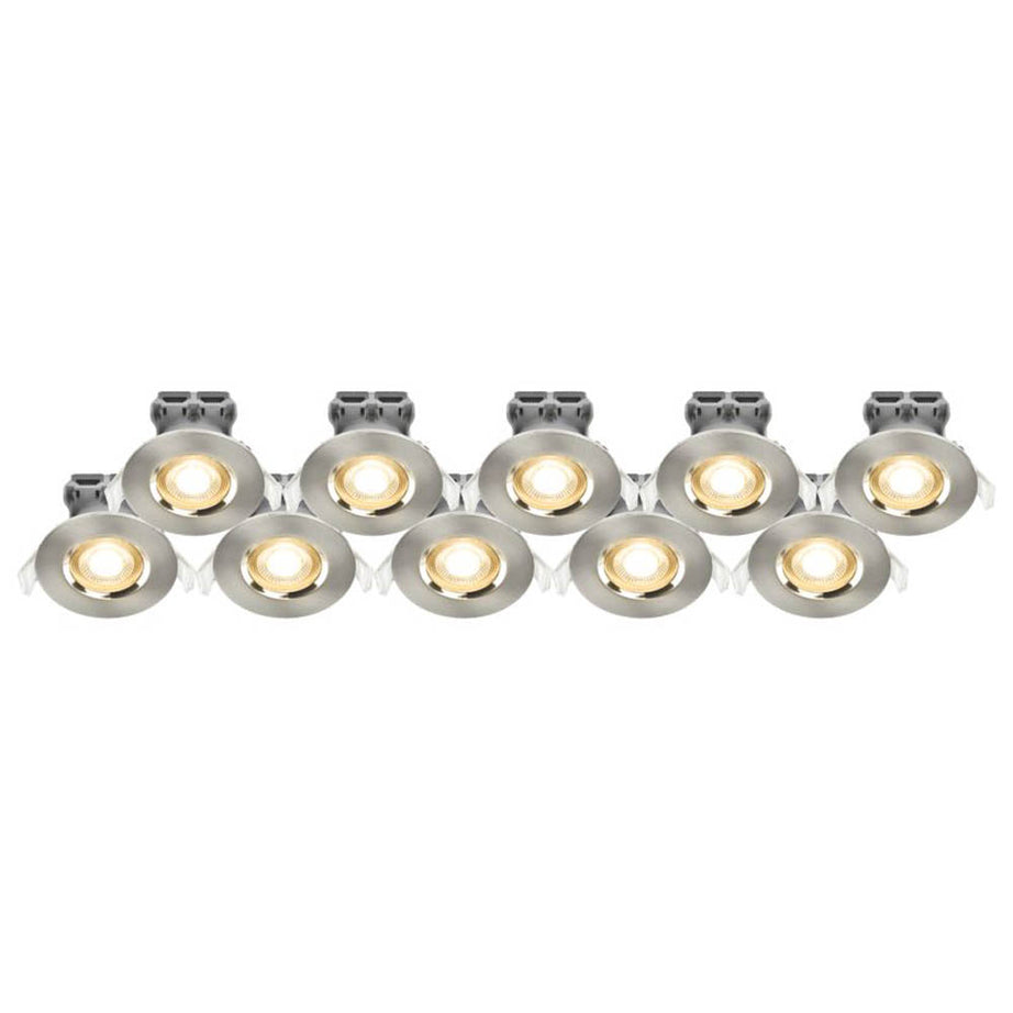 LED Downlights Ceiling Spotlights Fixed Warm White Dimmable 4.5W 400Lm 10 Pack - Image 1