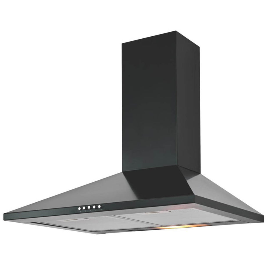 Chimney Cooker Hood Extractor Fan Kitchen Black CHB60 Adjustable Height 600mm - Image 1