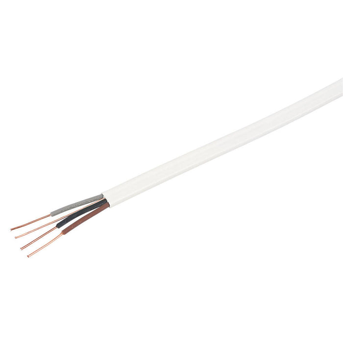 Prysmian Wiring Cable 6243BH LS0H Flat White Indoor Flat 3 Core And Earth (L)50m - Image 2