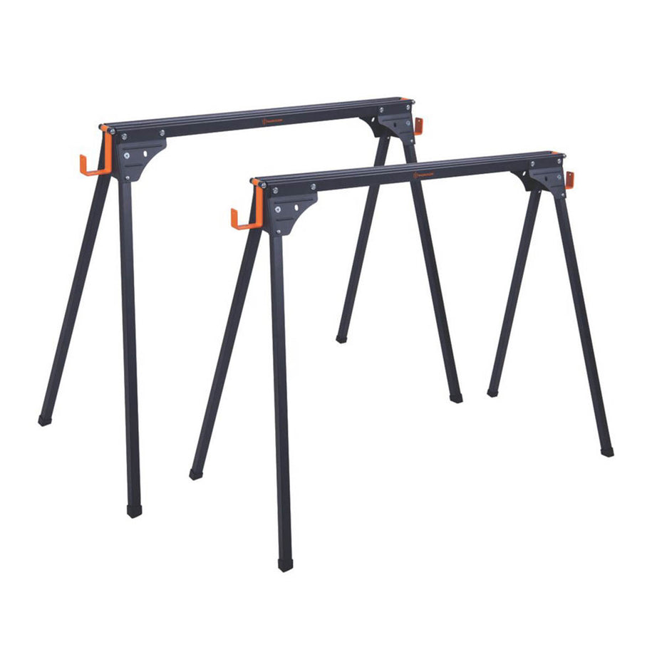 Sawhorse Trestles Workplace Support Bars Cutting Stands Work Bench Pair 860mm - Image 3