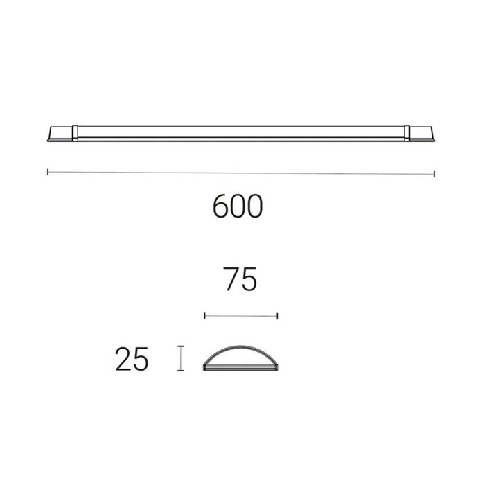 LED Batten Light Twin 2ft Daylight Ceiling or Wall-Mounted 1700lm 230V 4 Pack - Image 5