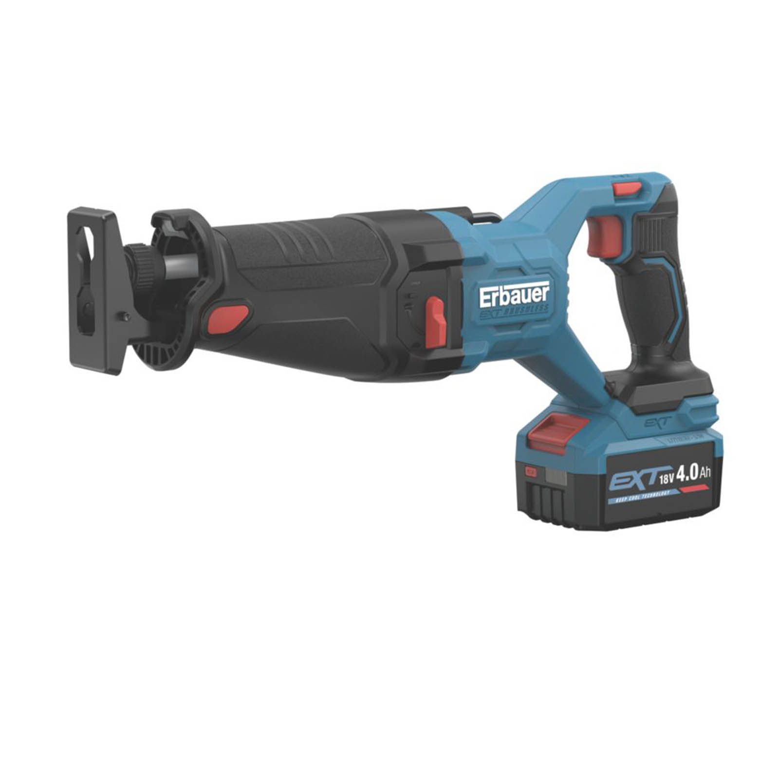 Erbauer ERI1089RSP 18V 1 x 4.0Ah Li-Ion EXT Brushless Cordless Reciprocating Saw - Image 2