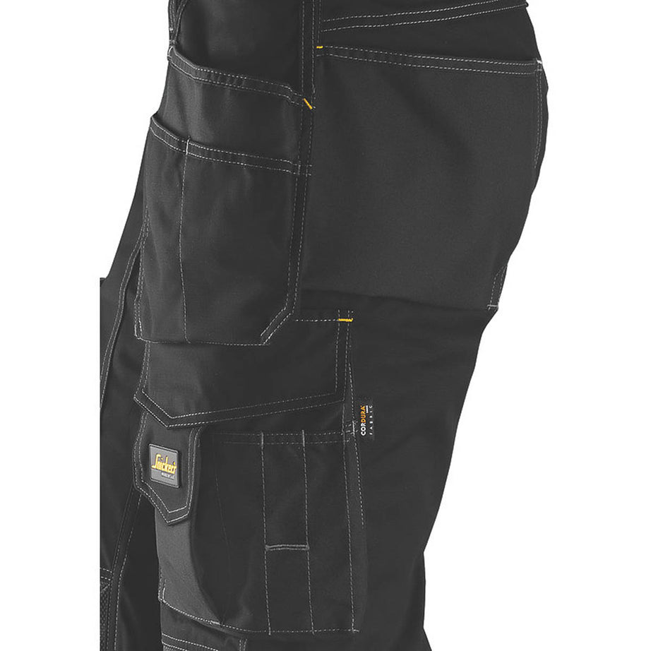 Snickers Work Trousers Mens Twisted Leg Grey Black Multi Pocket Cargo 35W 32L - Image 4