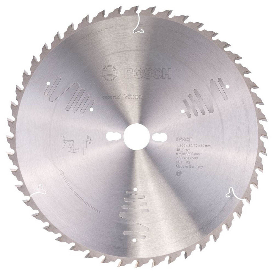 Bosch Expert Circular Saw Blade Wood Cutting Disc 48T Carbide Teeth 300x30mm - Image 1