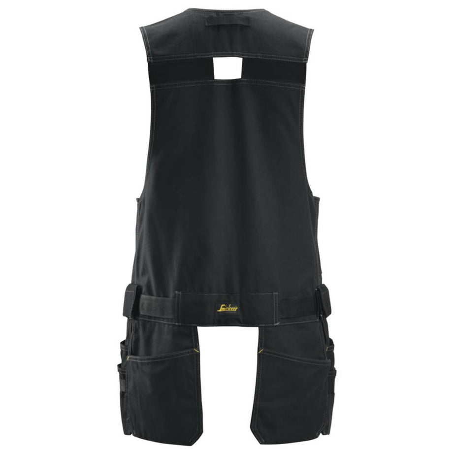 Snickers Mens Toolvest Black 4254 Zip Multi Pockets Durable 2X Large 52" Chest - Image 3