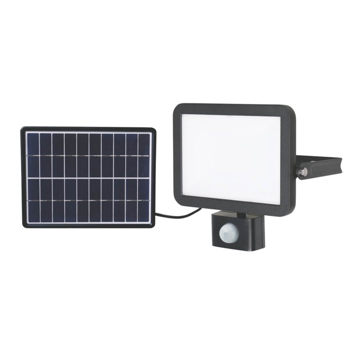Lap LED Solar Floodlight Outdoor Light Rb0258A With PIR 18W Cool White 1200lm - Image 1