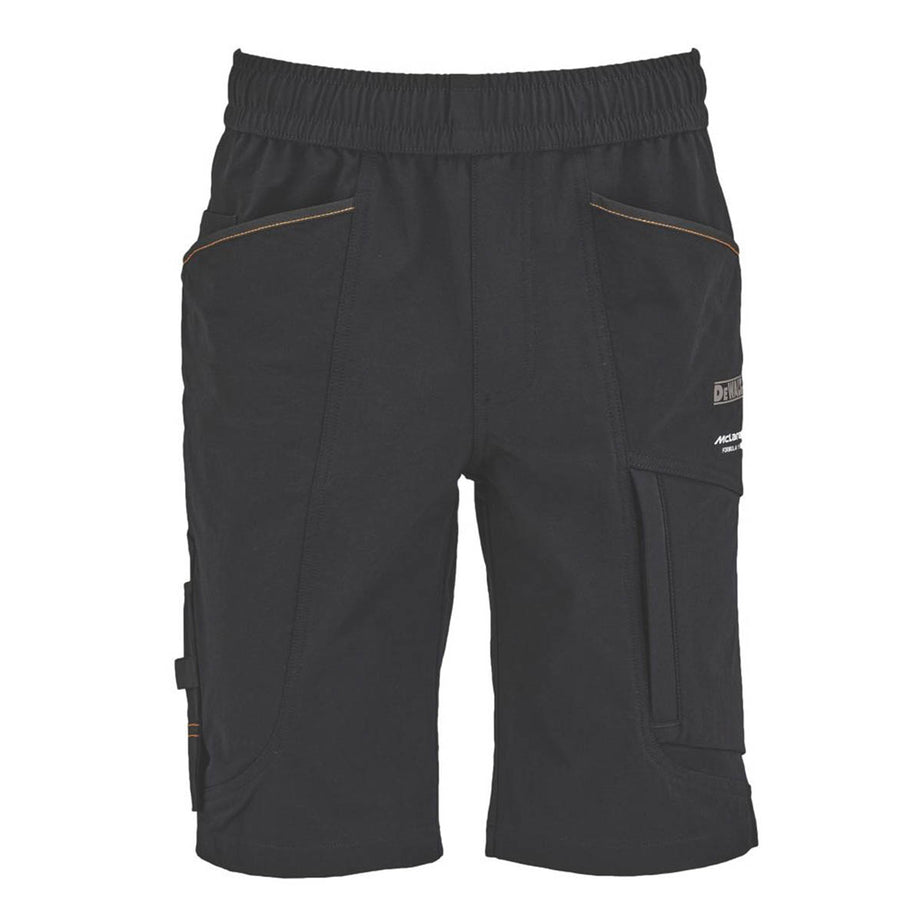DeWalt Mens Work Shorts Jogger Stretch Black McLaren F1 Team Temple XL 36-44" W - Image 2