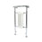 Bathroom Radiator Chrome 3 Column Heater With Rail Steel 323W (H)95.2x(W)47.9cm - Image 1