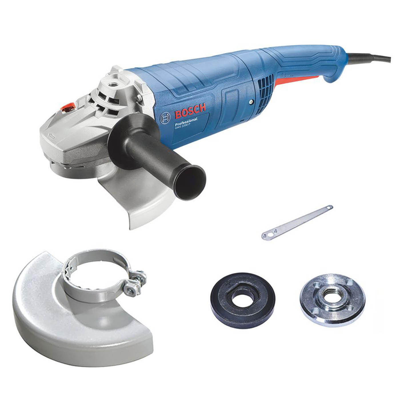 Bosch Angle Grinder GWS 2200 P Corded Electric Adjustable Guard 2200W 9.06" 230V - Image 1