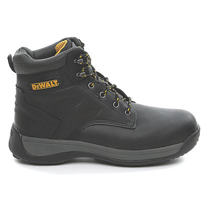 DeWalt Mens Safety Boots Leather Lightweight Steel Toe Cap Black Wide Fit Size 7 - Image 2