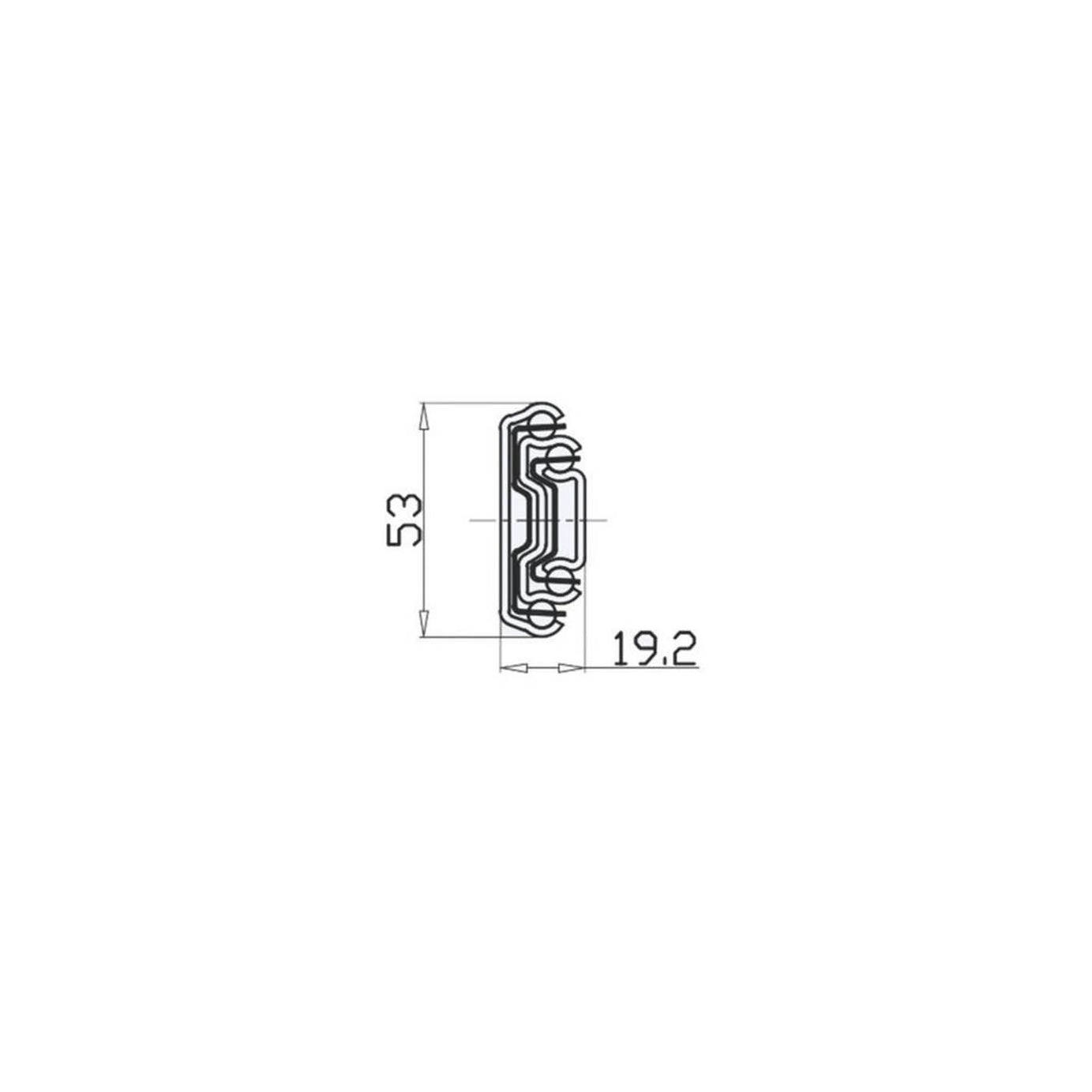 Essentials Drawer Runners Ball Bearing Self Closing Heavy Duty 500mm 2 Pack - Image 3