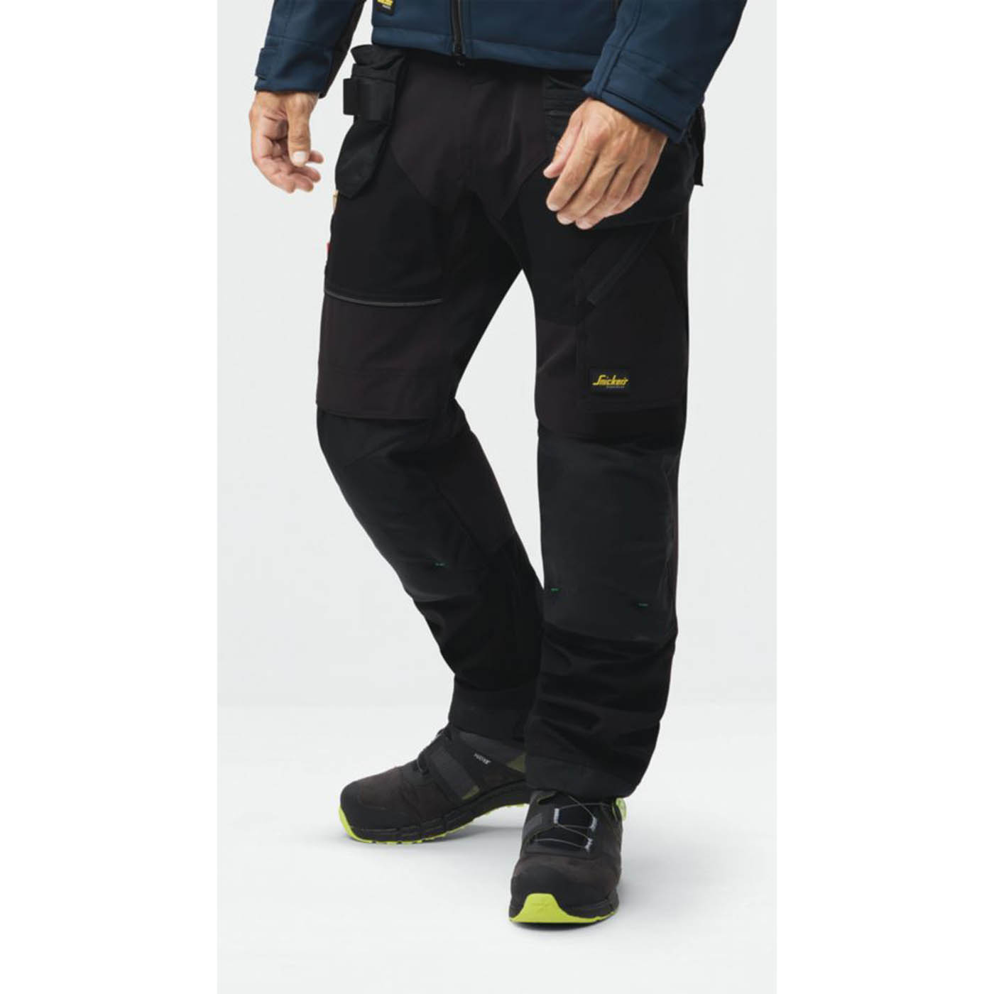 Snickers Work Trousers Mens Regular Fit Black Stretch Multi Pockets 39W 32L - Image 3