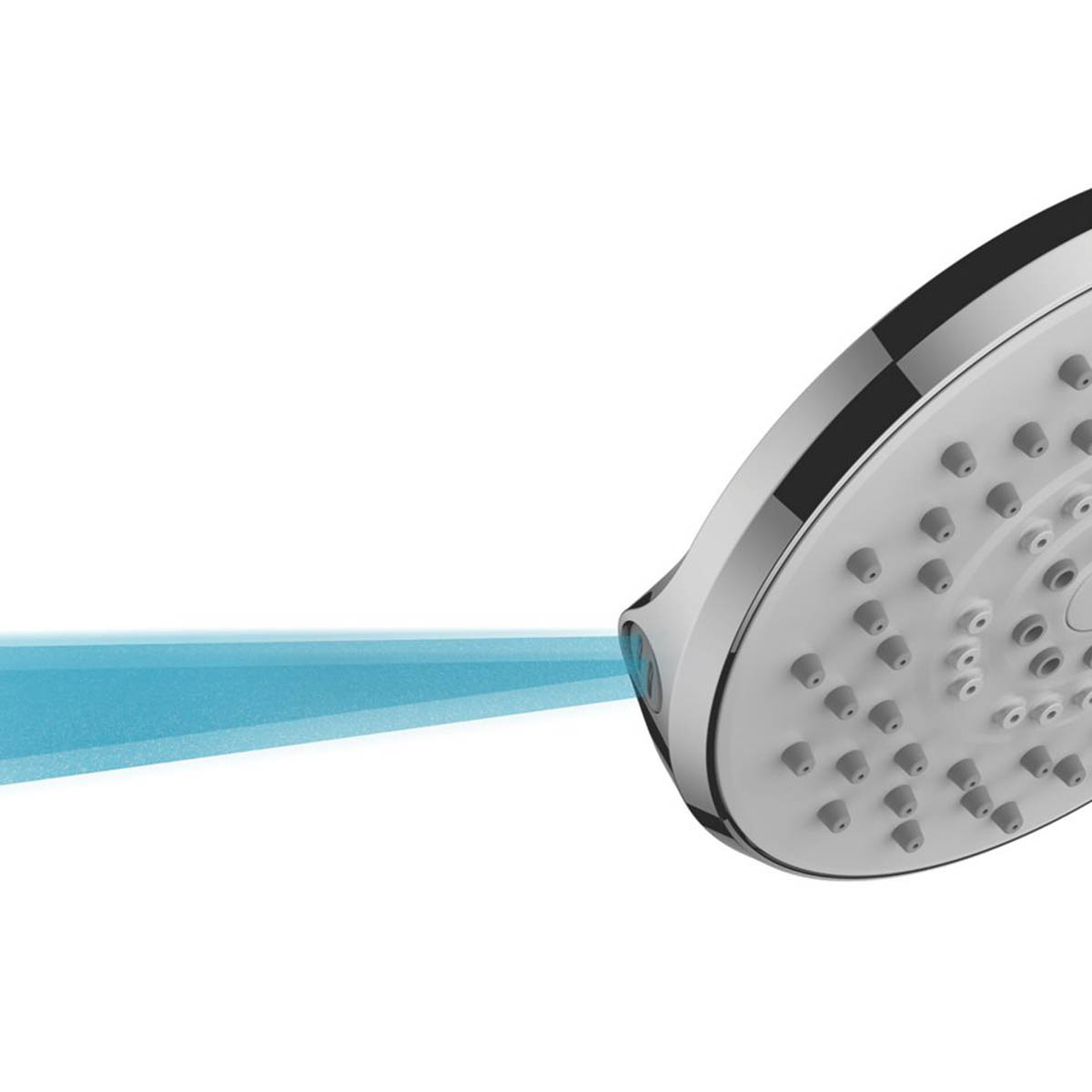 Swirl Thermostatic Bath Filler Tap With Hand Held Set Chrome Double Lever - Image 2