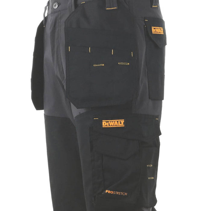 DeWalt Work Trousers Mens Regular Fit Grey Black Stretch Multi Pockets 40"W 29"L - Image 4