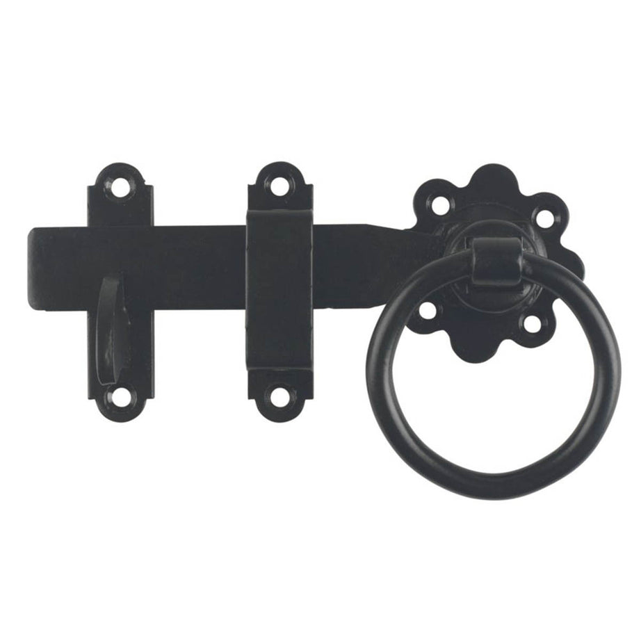 GateMate Ring Latch Side Gate Kit Matt Black Corrosion Rust Resistant 5 Pieces - Image 4
