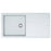 Kitchen Sink 1 Bowl Matt White Tectonite Reversible Drainer Waste Rectangular - Image 2