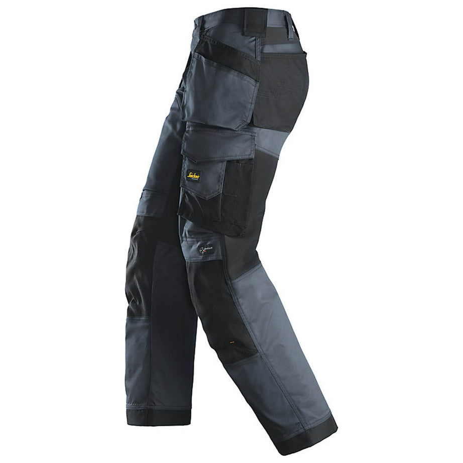 Snickers Work Trousers Mens Relaxed Fit Grey Stretch Multi Pockets 38"W 32"L - Image 4