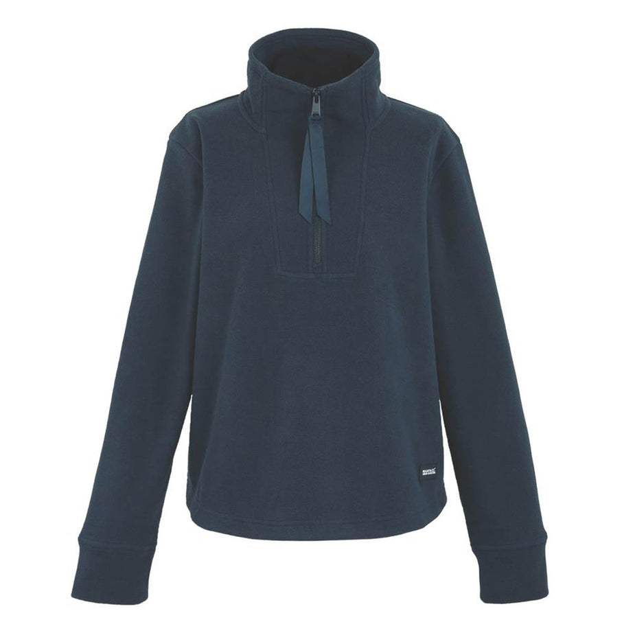 Regatta Womens Fleece Jacket Work Half Zip Navy Funnel Neck Cozy Size 16 - Image 1