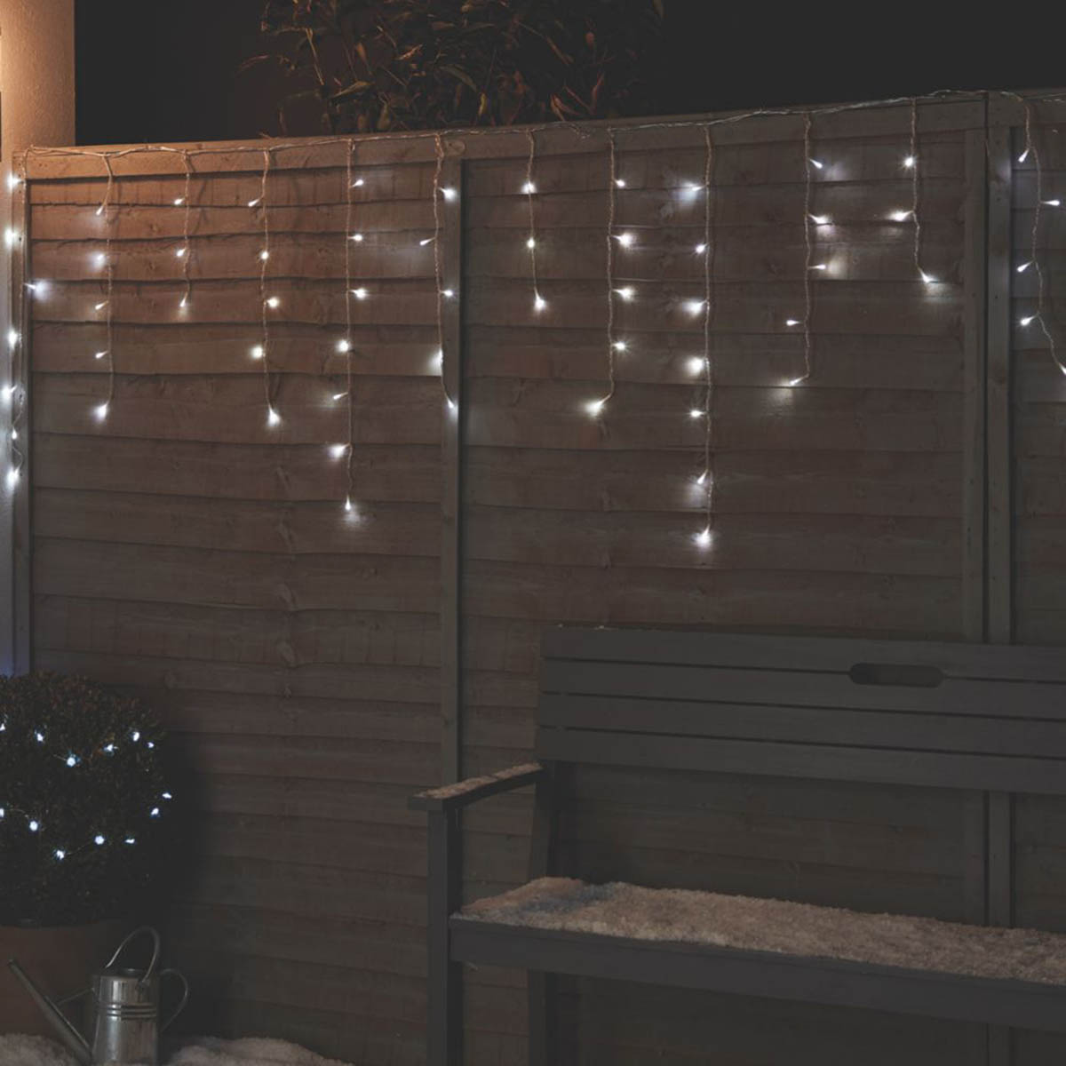 Christmas String Lights 720 LED Icicle Ice White Timer Indoor  17.8m - Image 2