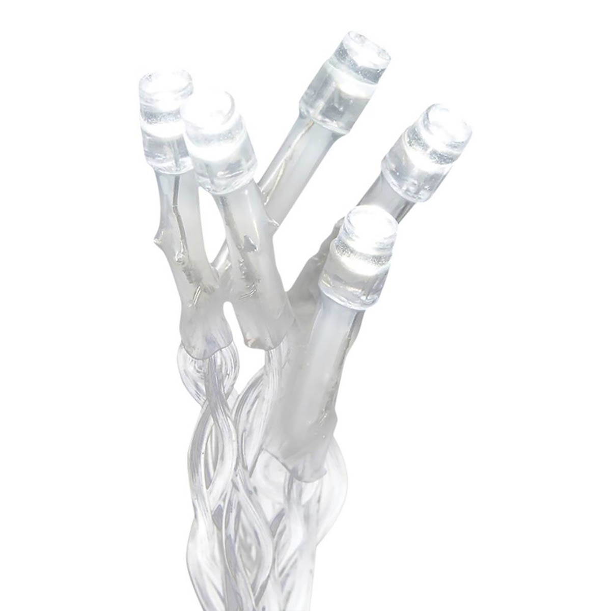 Christmas String Lights 720 LED Icicle Ice White Timer Indoor  17.8m - Image 3