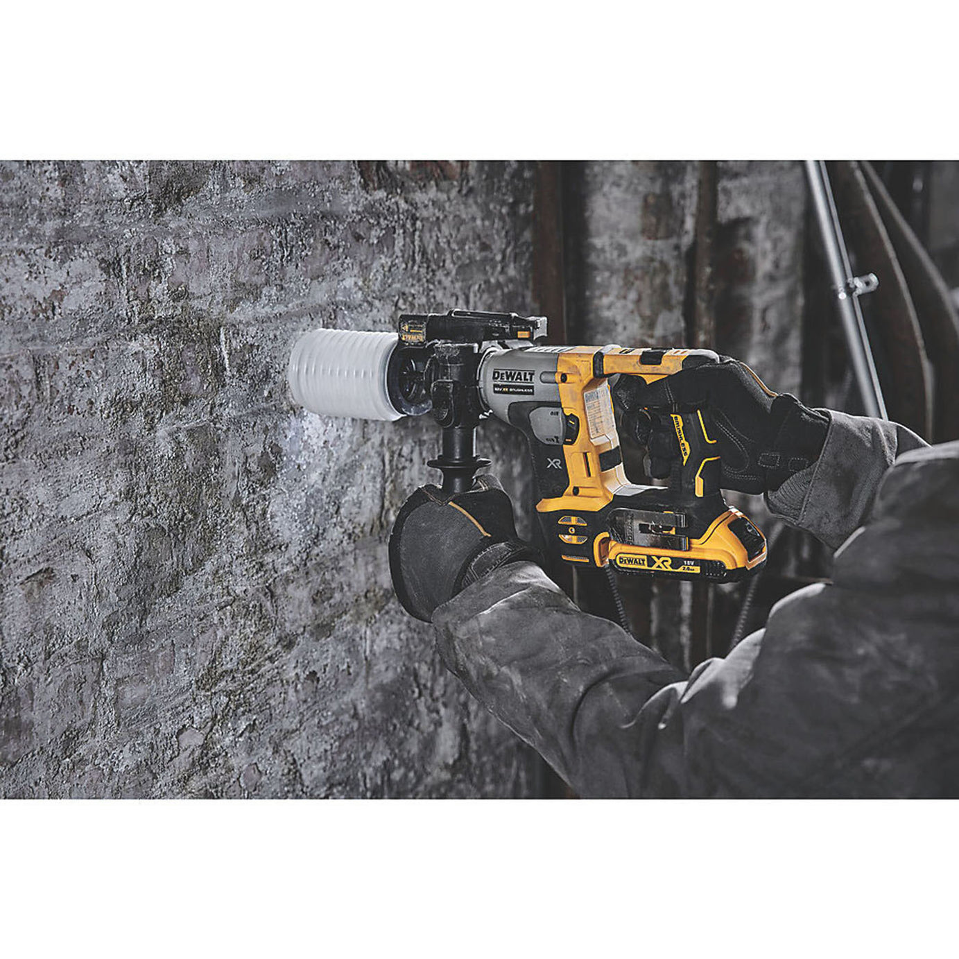 DeWalt Rotary Hammer Drill Cordless Brushless Compact 18 V Li-Ion LED Body Only - Image 4