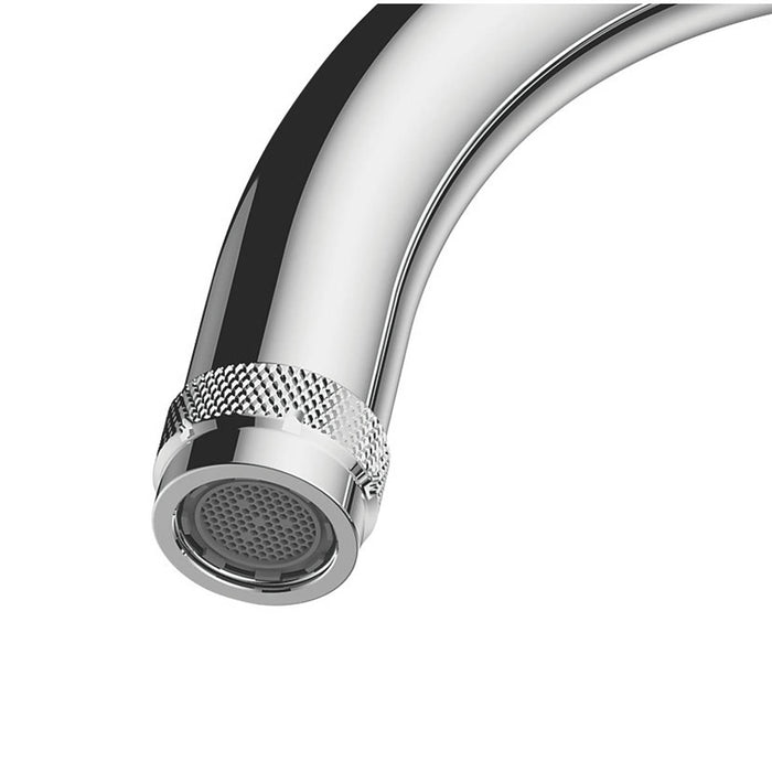 Kitchen Tap Mono Mixer Chrome Single Lever Swivel Spout Contemporary Faucet - Image 2