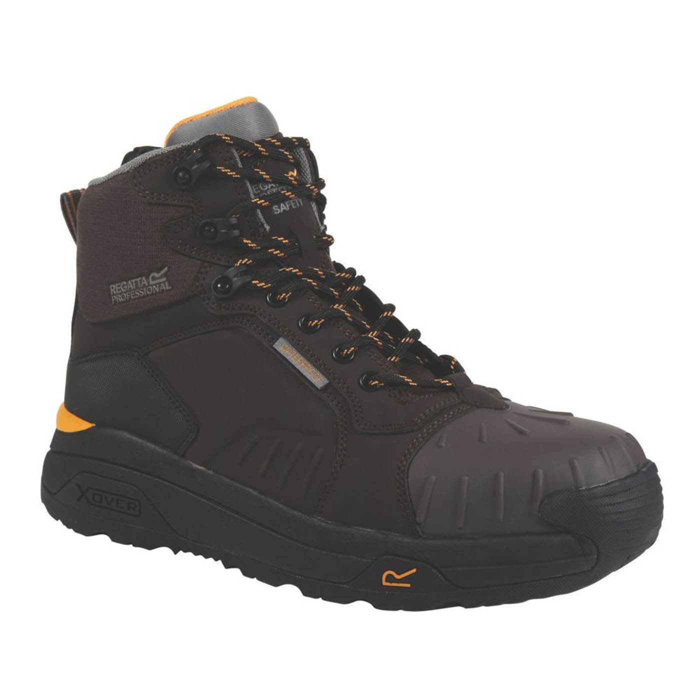 Regatta Safety Boots Mens Standard Fit Black Waterproof Composite Toe Size 8 - Image 1