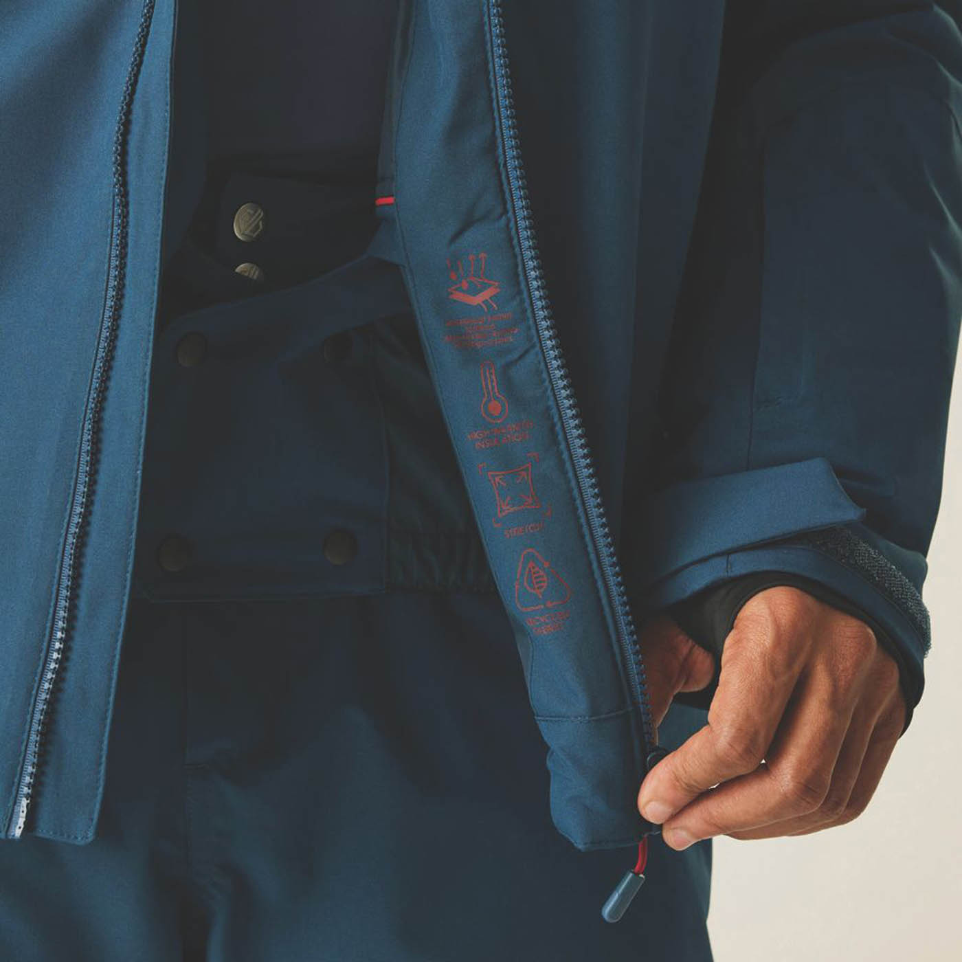 Dare 2B Work Jacket Mens Blue Waterproof Breathable Coat Medium Size 59in Chest - Image 5