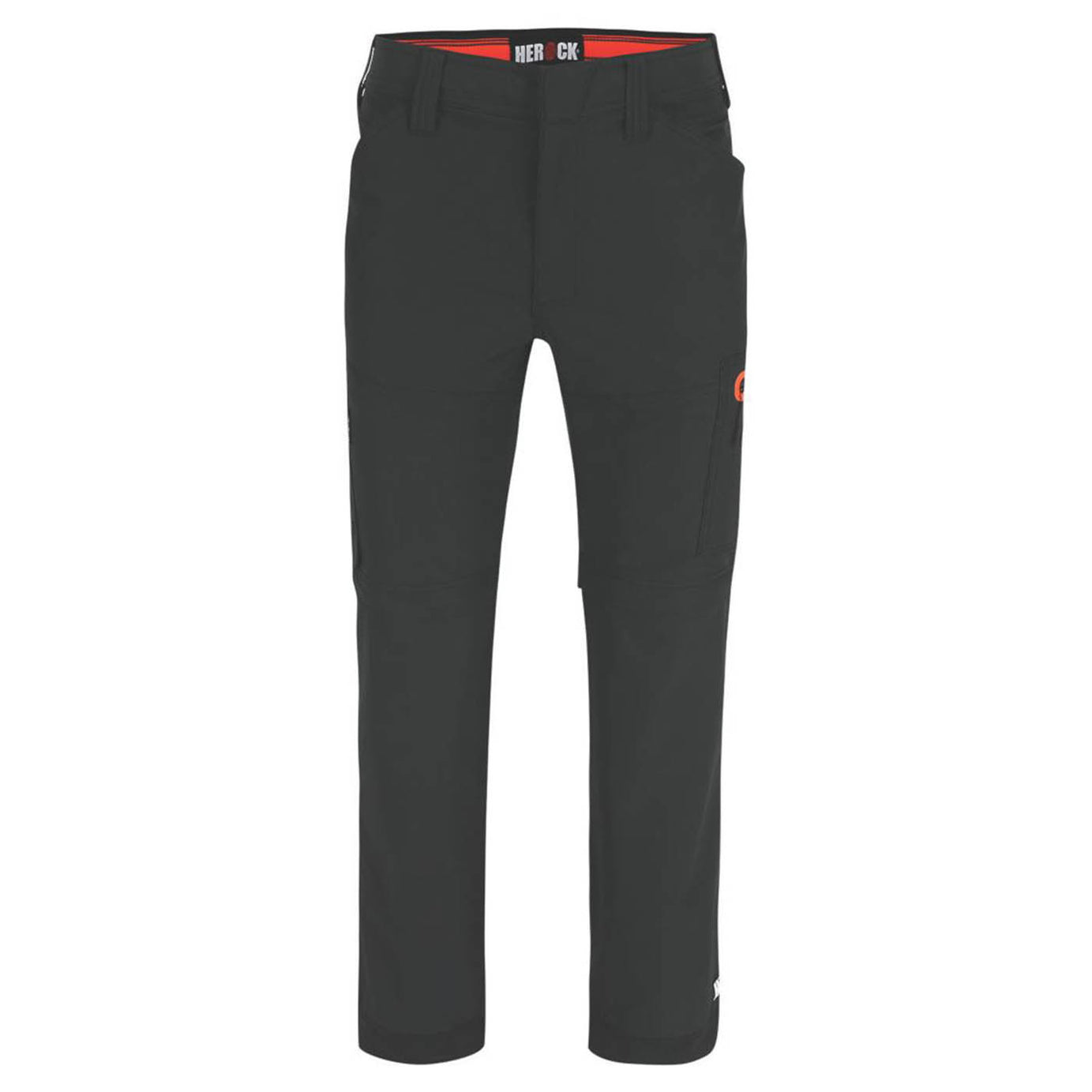 Herock Mens Trousers 6 Pockets Zip-Off Leg Black Breathable 38" W 32" L - Image 1