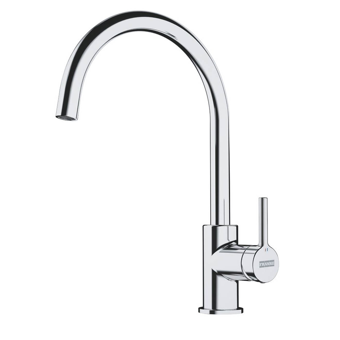 Kitchen Sink Tap Mono Mixer Chrome Single Lever Swivel Spout Brass Modern Faucet - Image 1