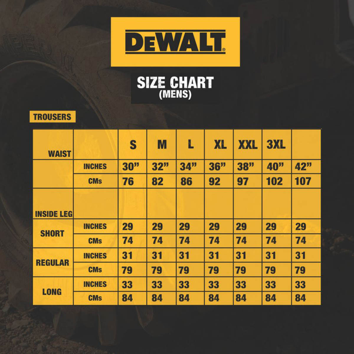 DeWalt Work Trousers Mens Slim Fit Black Grey Breathable Multi Pocket 40"W 31"L - Image 2