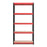 Shelving Unit 5 Tier Heavy Duty Storage Shelves Racking Indoor (H)180x(W)90cm - Image 3