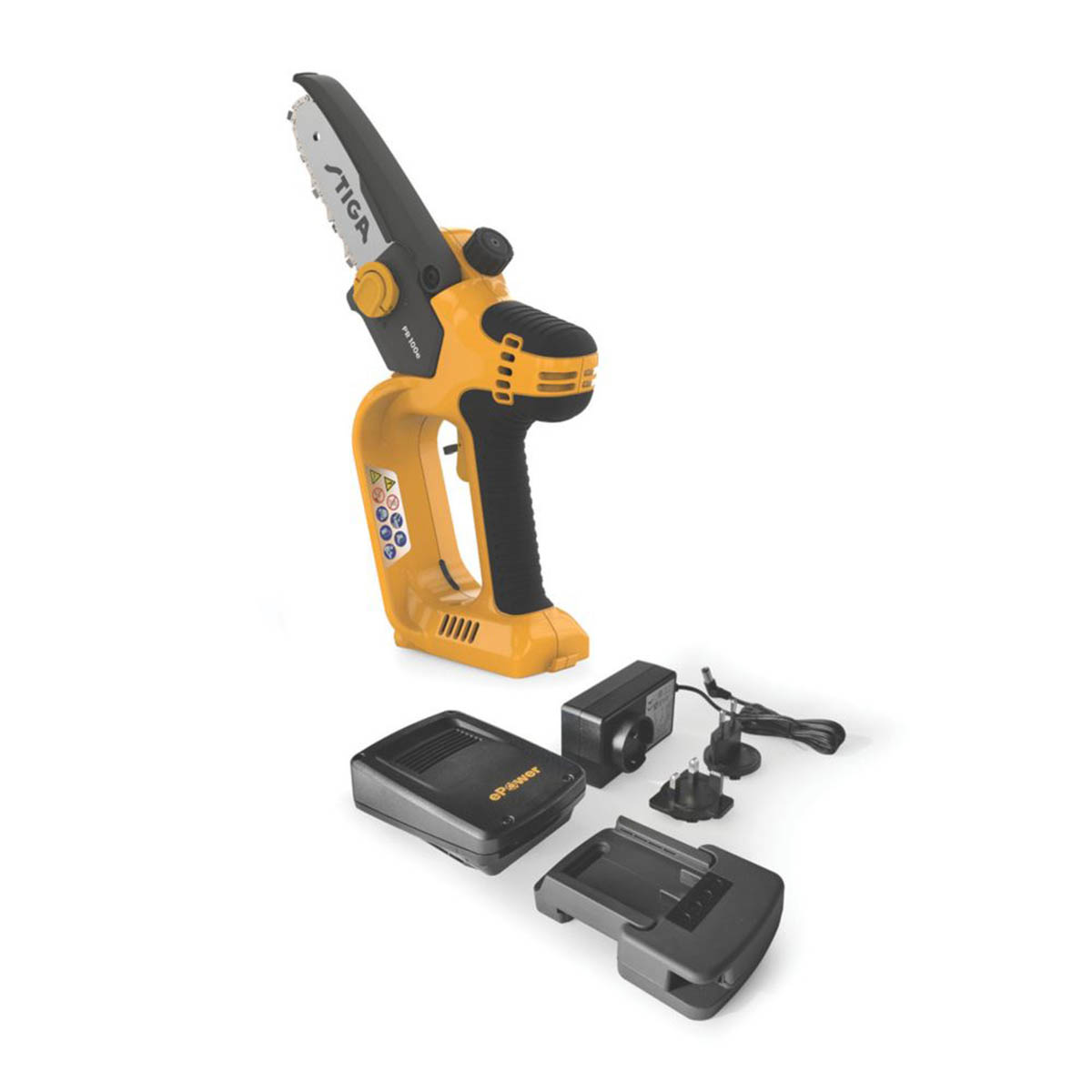 Stiga Pruning Saw Cordless 20V 2.0Ah Li-Ion PR100e 12cm Chainsaw Compact - Image 1