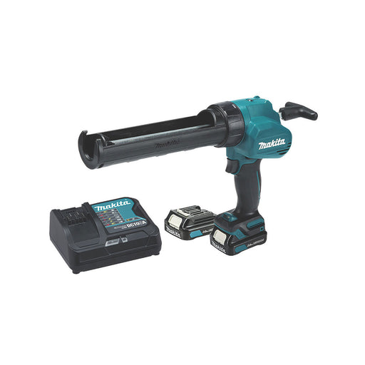 Makita Cordless Caulking Gun CG100DWAEA 10.8 12V 2 x 2.0Ah Li-Ion CXT 300ml - Image 1