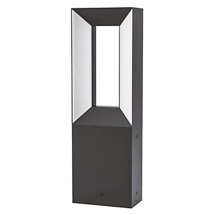 Outdoor LED Post Light Black Floor Mount Modern Porch Terrace Balcony Warm White - Image 1