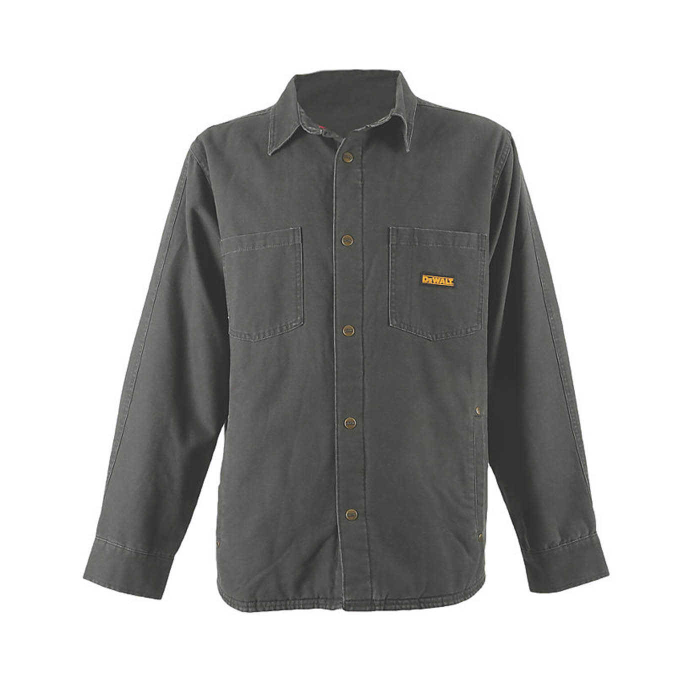 DeWalt Work Jacket Mens Grey Canvas Popper Pockets X Large 42-44" Chest - Image 1