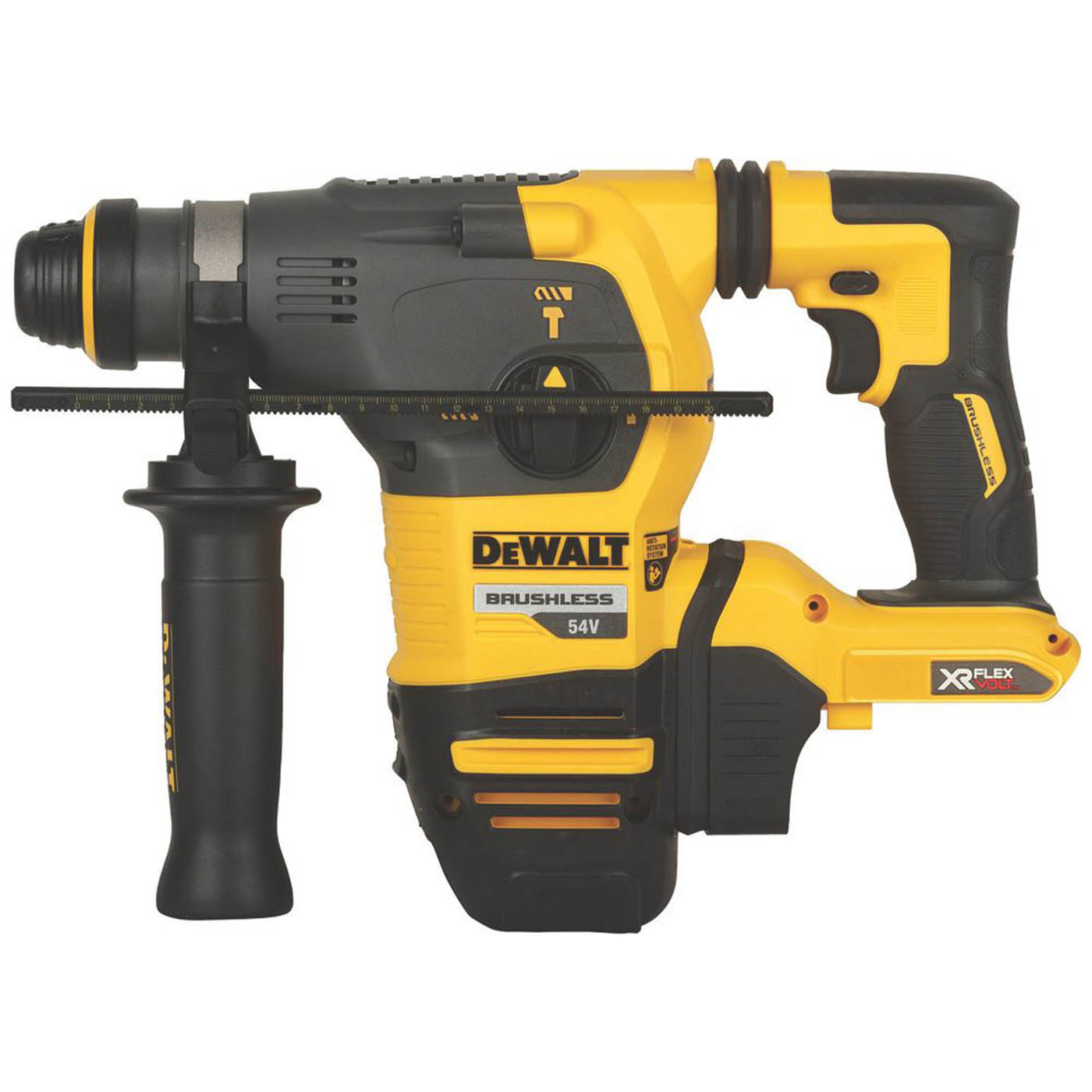 DEWALT DCH333NT-XJ 3.7kg 54V Li-Ion XR FlexVolt Brushless Cordless SDS + Rotary Hammer Drill - Bare - Image 2