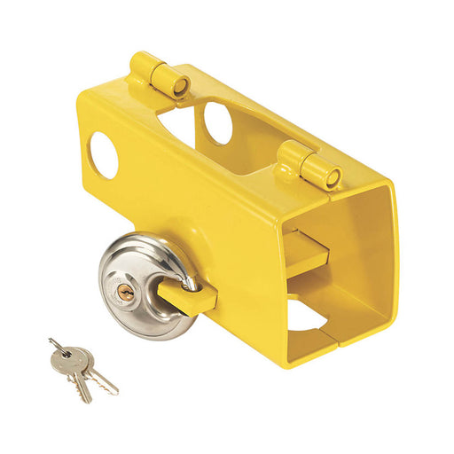 Mottez Trailer Hitch Lock 100mm Steel Universal System Caravan Security Padlock - Image 1