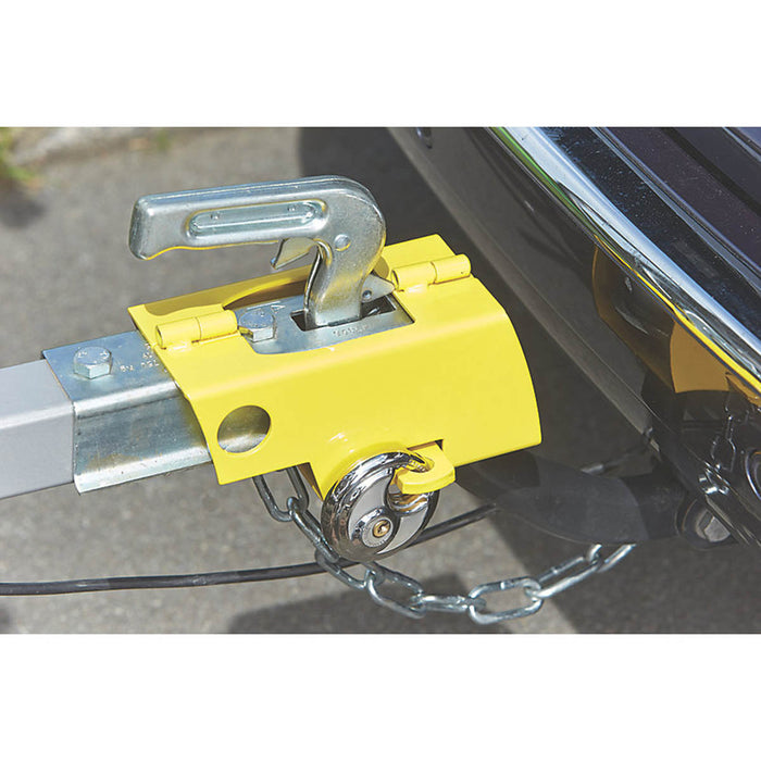 Mottez Trailer Hitch Lock 100mm Steel Universal System Caravan Security Padlock - Image 3