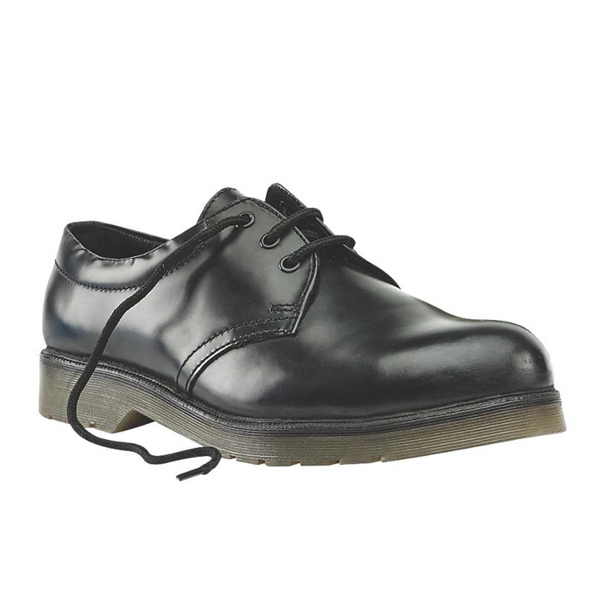 Safety Shoes Mens Wide Fit Black Leather Steel Toe Cap Lightweight Size 7 - Image 5