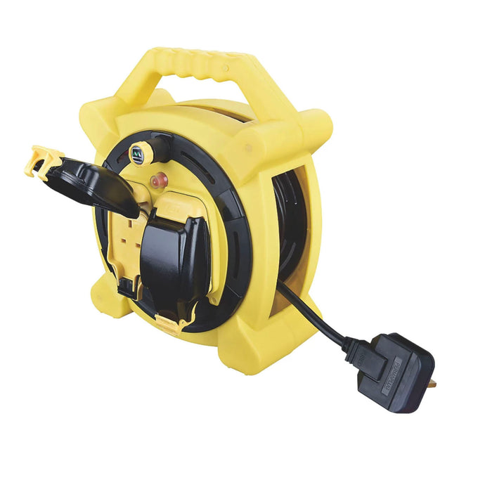 Masterplug Cable Reel HLP2013/2IP-MP IP54 240 V 720 W 3 Core 2 Gang 20m Outdoor - Image 2