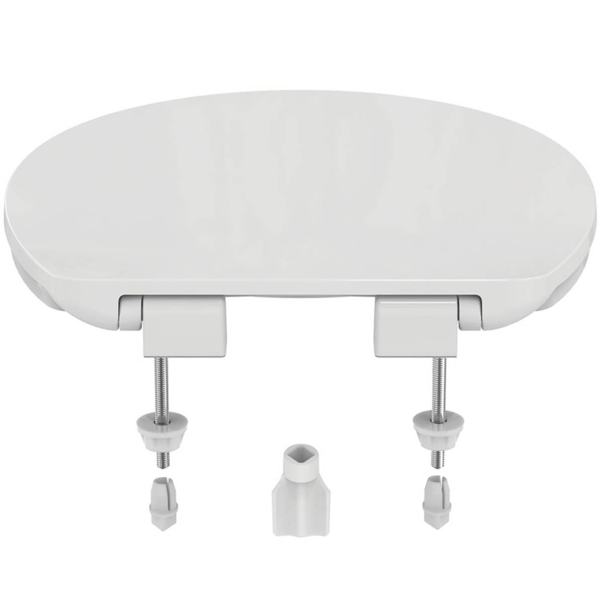 Armitage Shanks Toilet Seat and Cover S21 Soft-Close Duraplast White Round - Image 4