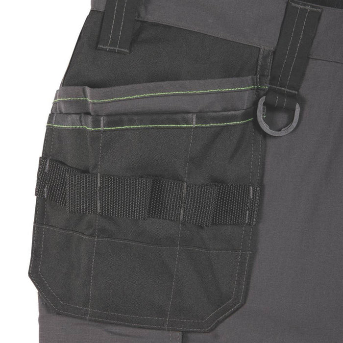 Apache Mens Work Trousers Grey Slim Fit Lightweight Breathable 32" W 31" L - Image 4