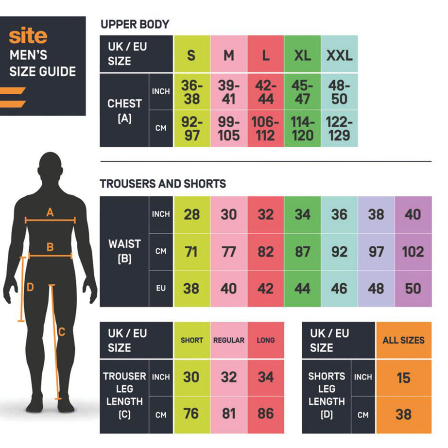 Site Mens Work Trousers Tan Black Stretch Cargo Holster Pockets 34" W 32" L - Image 2