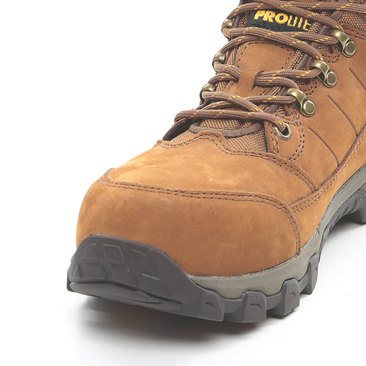 DeWalt Safety Boots Mens Wide Fit Brown Leather Work Shoes Aluminium Toe Size 8 - Image 4